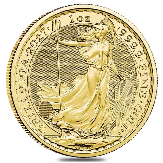 2027 Great Britain 1 oz Gold Britannia Coin BU