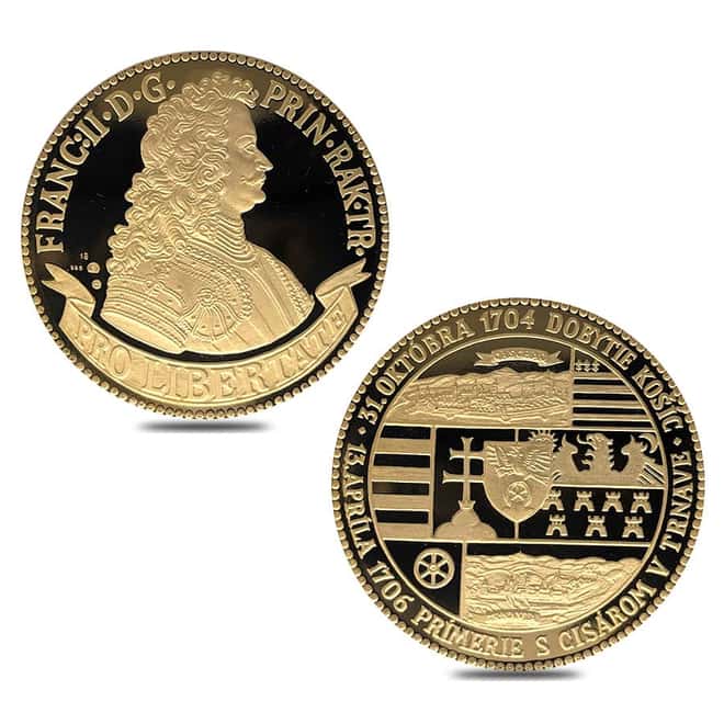 1.96 oz Proof Gold Hungary Francis II Rakoczi Ducat 4-Coin Set