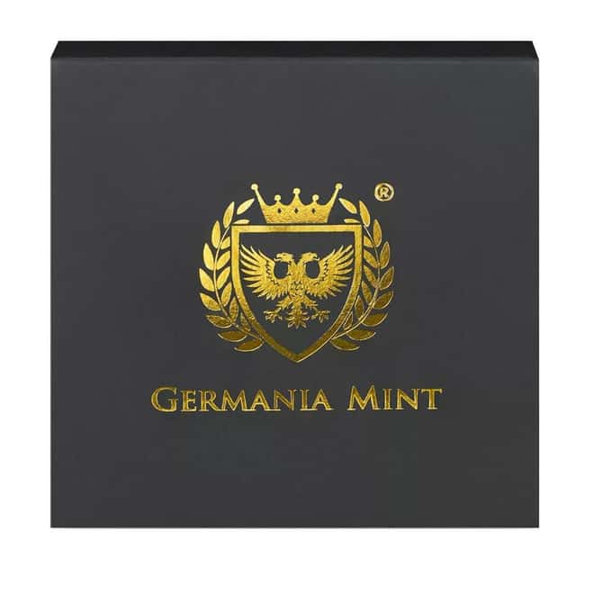 2024 2 oz Germania Mint Goddesses Gullweig Colorized Cast Silver Bar