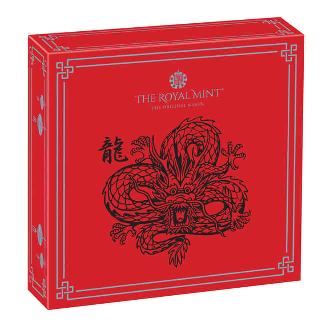 2024 Great Britain 1 oz Lunar Dragon Proof Silver Coin