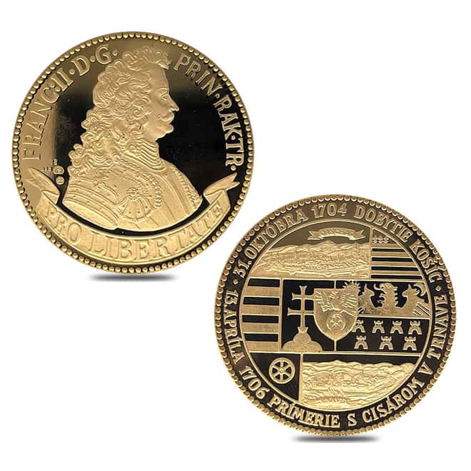 1.96 oz Proof Gold Hungary Francis II Rakoczi Ducat 4-Coin Set