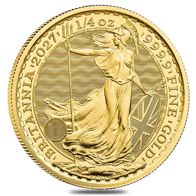2027 Great Britain 1/4 oz Gold Britannia Coin BU