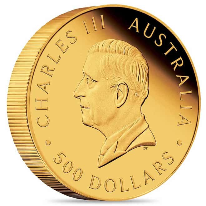 2024 5 oz Proof Gold Australian Kangaroo Perth Mint Coin (w/Box & COA)