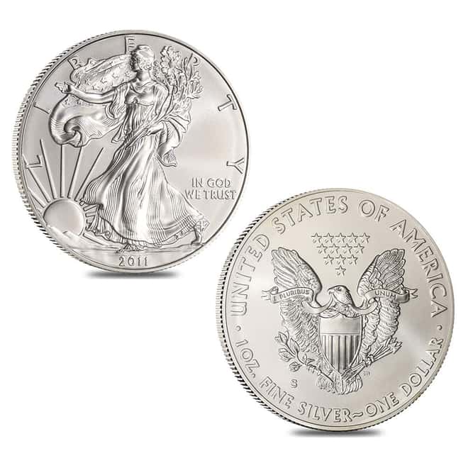 2011 1 oz Silver American Eagle 25th Anniversary 5-Coin Set (w/Box & COA)
