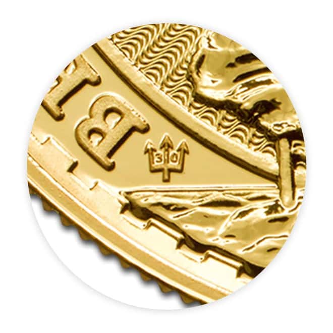 2017 Great Britain 1 oz Gold Britannia 30th Anniversary Privy Coin .9999 Fine BU In Cap
