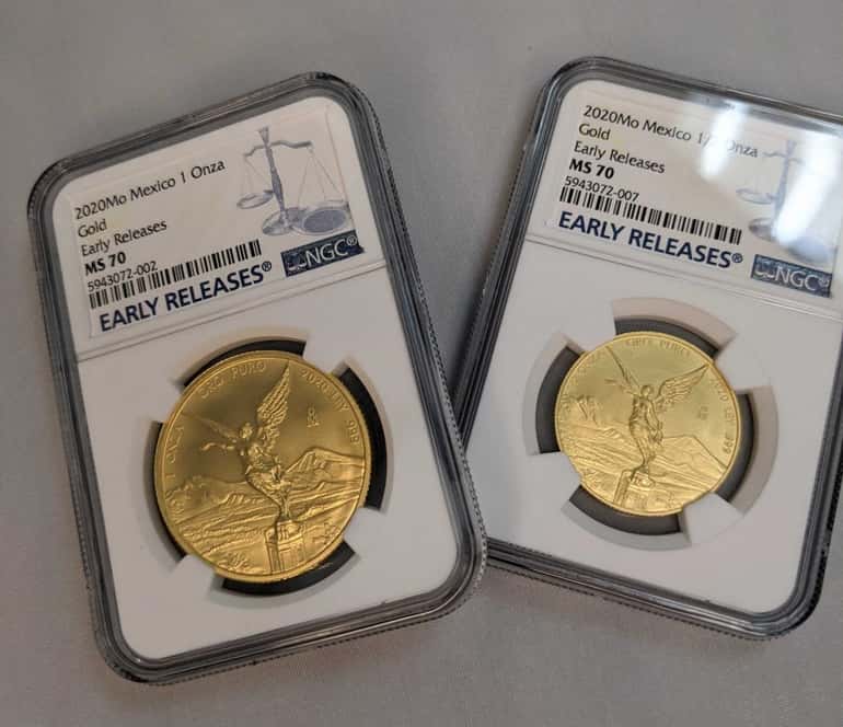 2020 1/2 oz Mexican Gold Libertad Coin NGC MS 70 ER