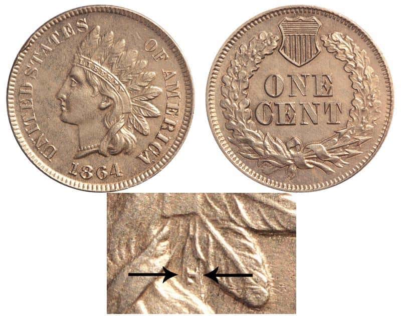 1864 L Indian Head Cent