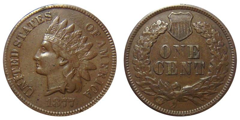 1877 Indian Head Cent