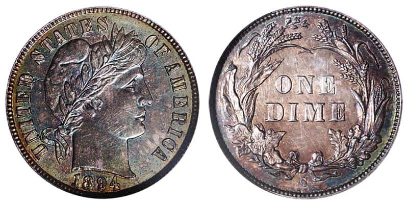 1894-S Barber Dime