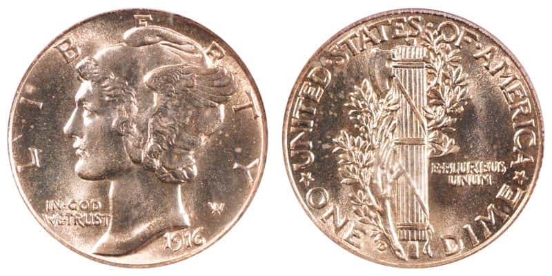 1916-D Mercury Dime