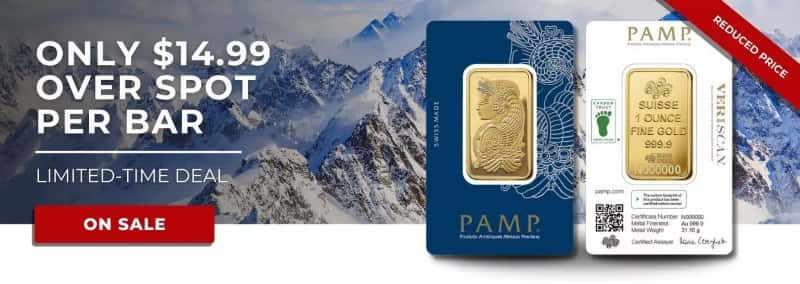 PAMP Suisse 1 oz gold Lady Fortuna Bar sale