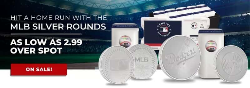 1 oz MLB silver rounds