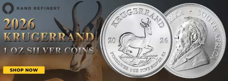 2026 South Africa 1 oz Silver Krugerrand Coin BU