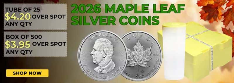 2026 1 oz Canadian Silver Maple Leaf Coin&nbsp;