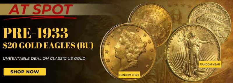 Pre-1933 Gold at Spot