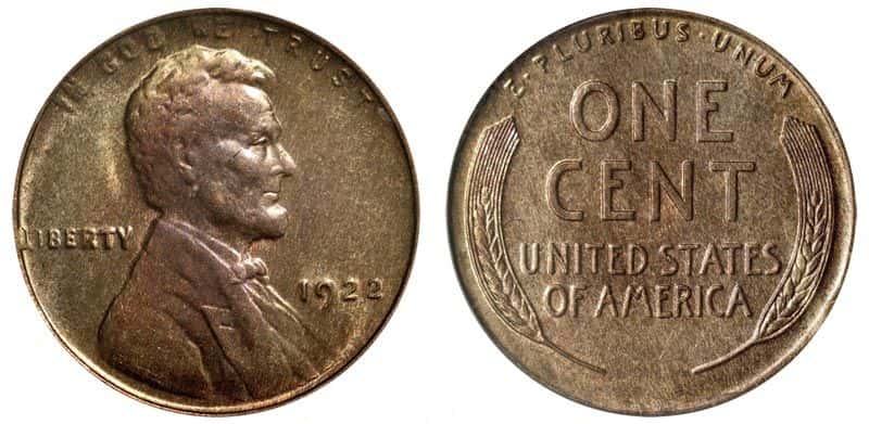 1922-D "no D" Lincoln Wheat Cent