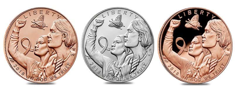 2018 P Breast Cancer Awareness Dollar Commemorative