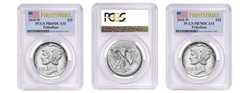 2018-W 1 oz Proof Palladium American Eagle PCGS PF 70 FS