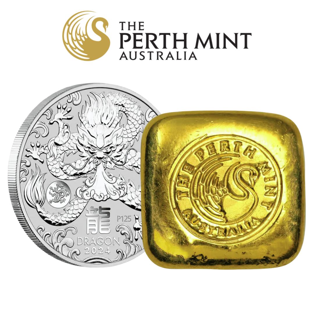 Perth mint 記念メダル パース ミント ゾディアック ドラゴン 純金