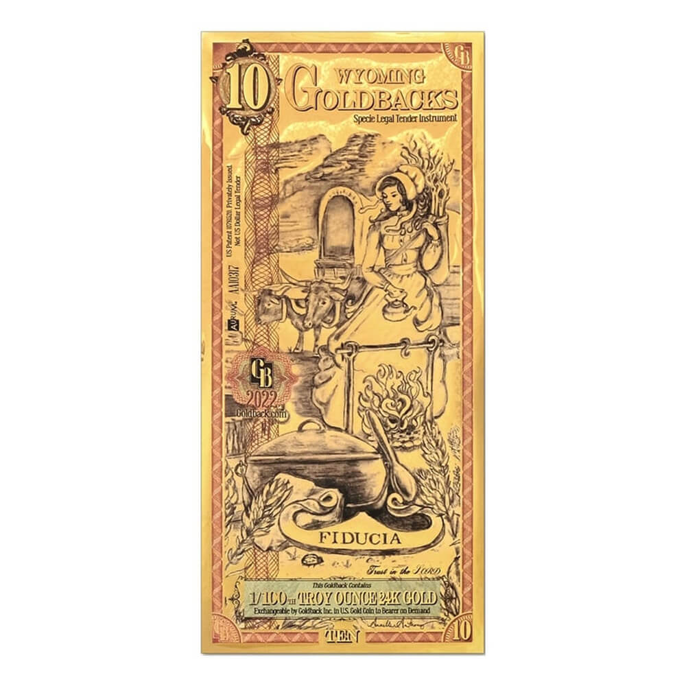 10 Goldback Gold Notes