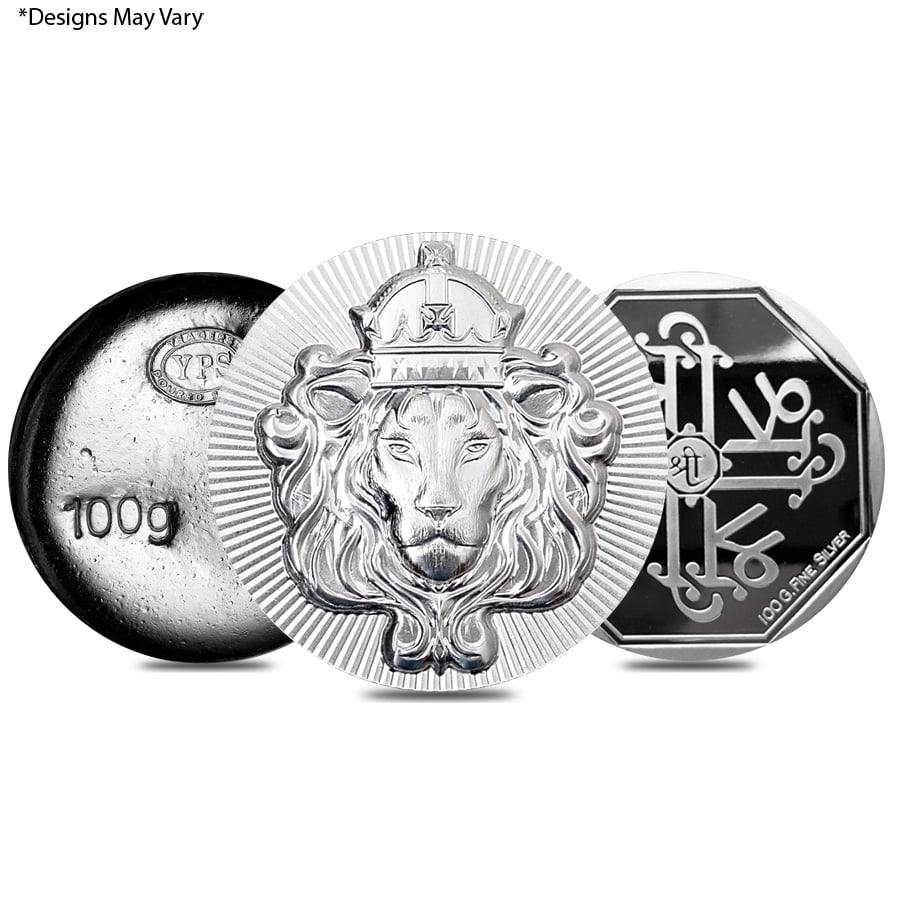 100 Gram Generic Silver Round .999 Fine