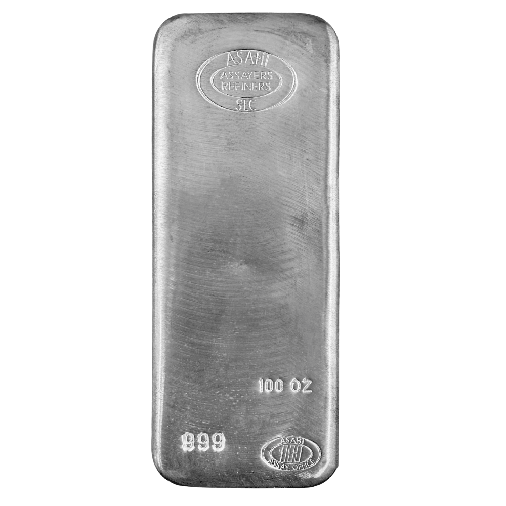 100 oz Asahi Silver Bar .999 | Bullion Exchanges