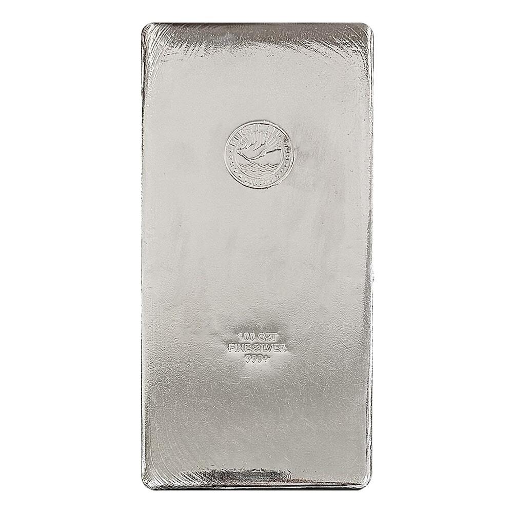 100 oz First Mint Silver Cast Bar .999 Fine