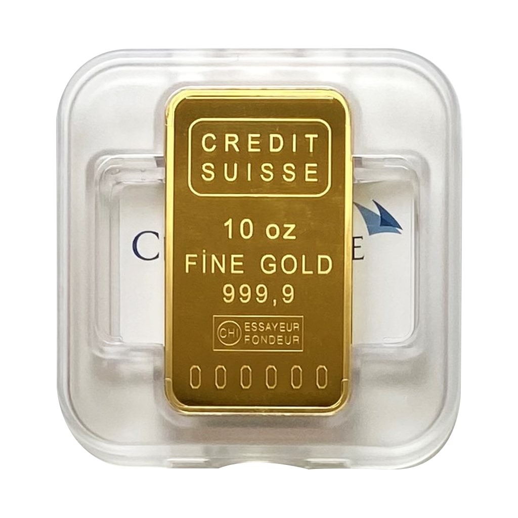 10 oz Credit Suisse Gold Bar (w/Assay) | Bullion Exchanges