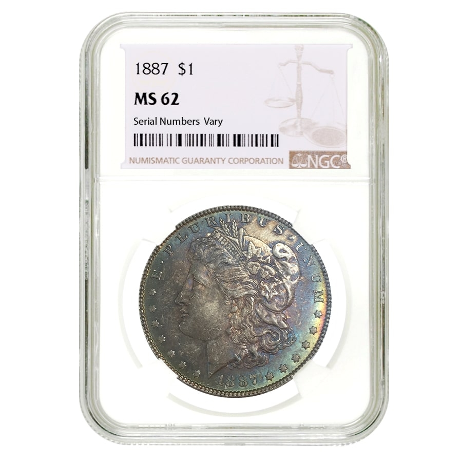 1887 Morgan Silver Dollar $1 NGC MS 62 | Bullion Exchanges 1887 Morgan Silver Dollar $1 NGC MS 62 | Bullion Exchanges