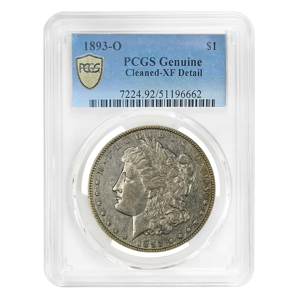1893-O Morgan Silver Dollar $1 PCGS XF Detail