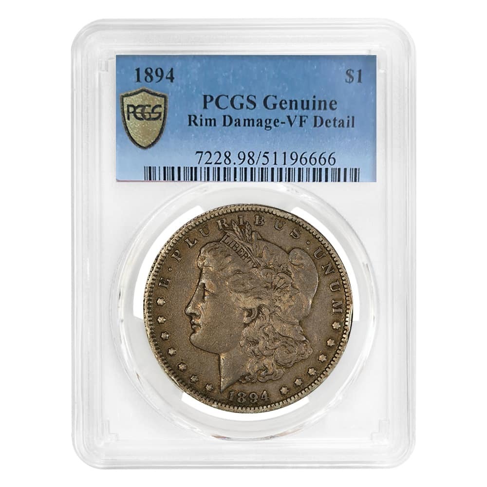 1894 Morgan Silver Dollar $1 PCGS VF Detail