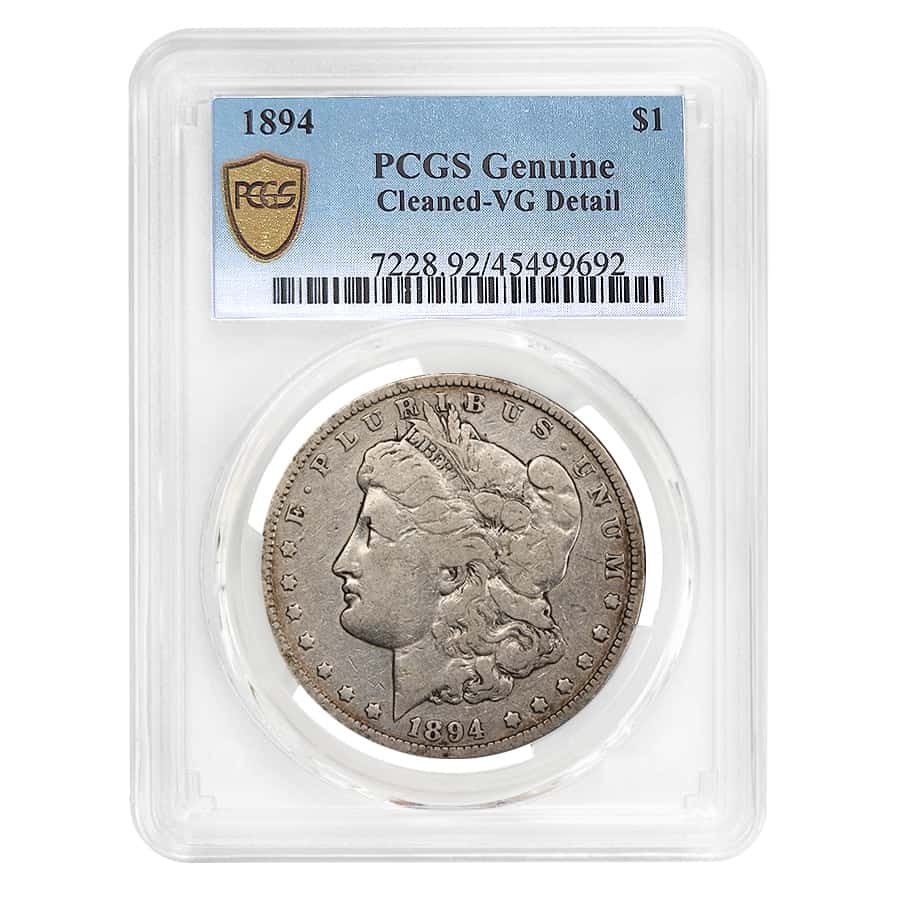 1894 Morgan Silver Dollar $1 PCGS VG Detail