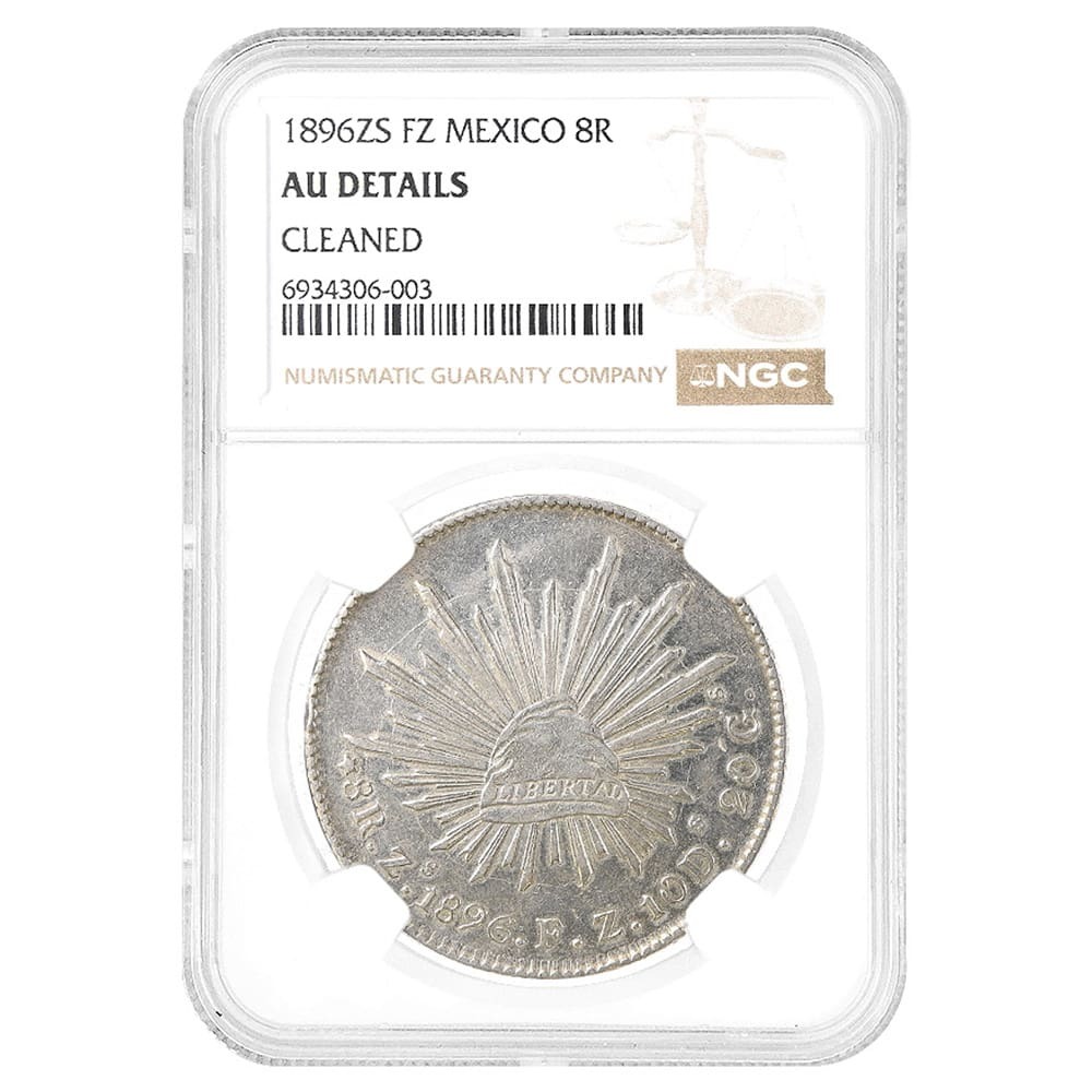 NGC UNC-D メキシコ 1892CA 8R 銀貨　未使用 1808, Mexico, Charles IV. Beautiful Colonial Silver 8 Reales