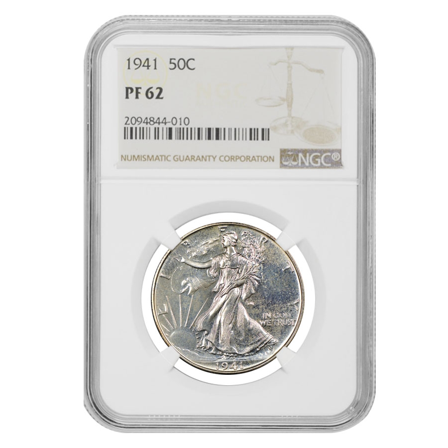 1941 Walking Liberty Half Dollar NGC PF 62 | Bullion Exchanges