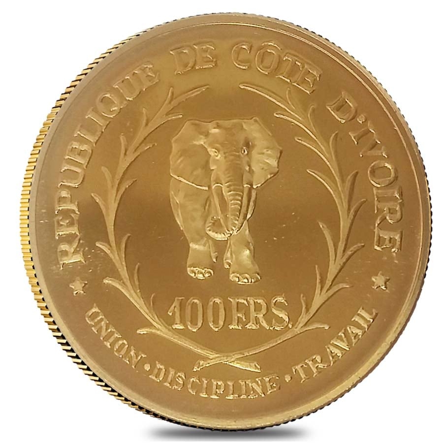 1966 Felix Houphouet Boigny Gold Coin | Bullion Exchanges