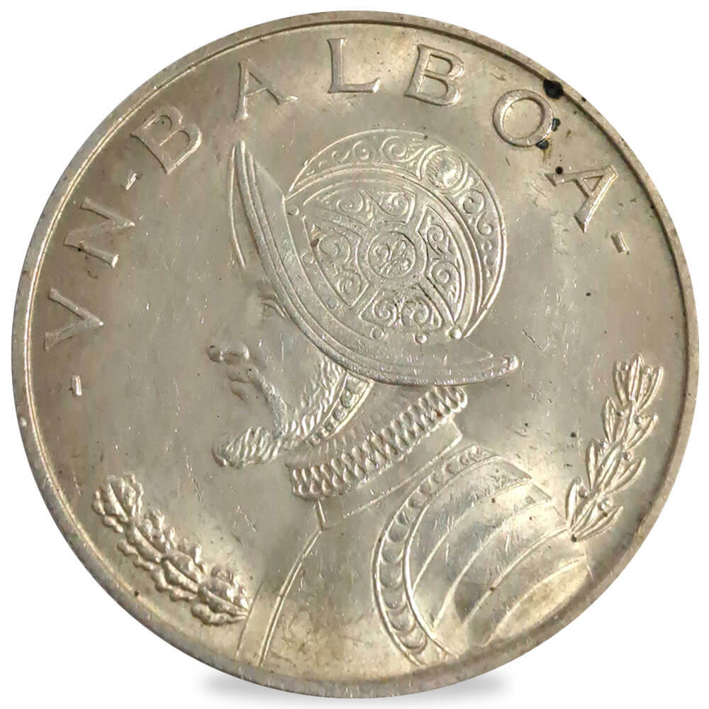 1966 パナマ　銀貨 1966 Panama 1 Balboa Silver Coin Avg Circ