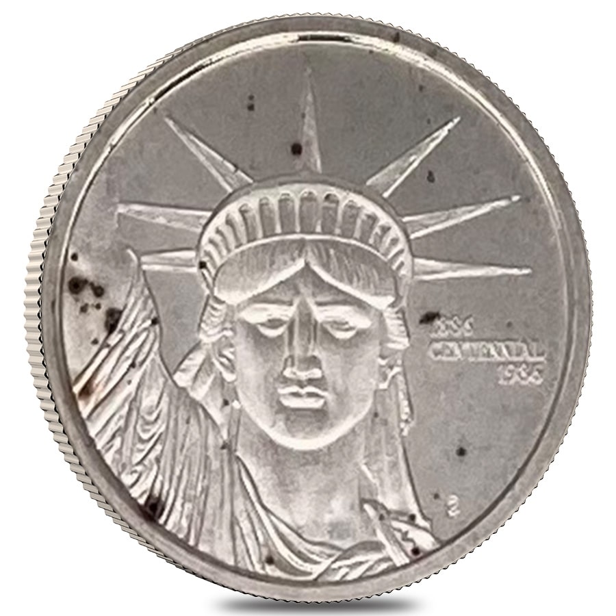 1986 1/10oz Engelhard MTB Liberty Silver Round|Bullion Exchanges