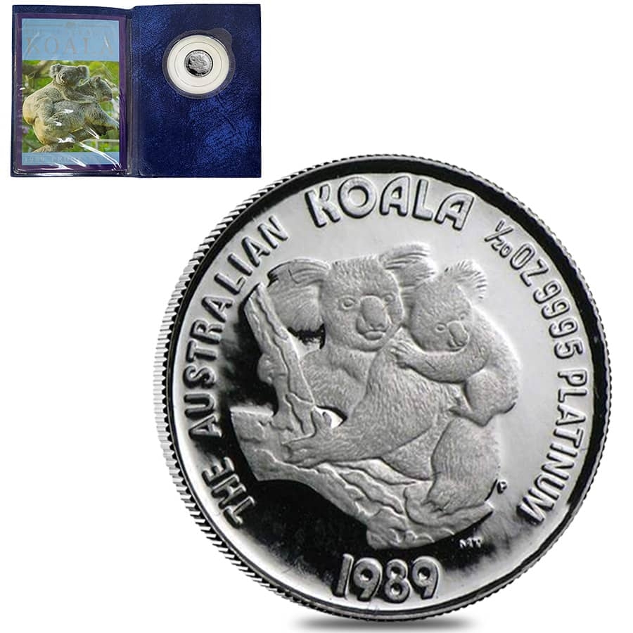 1989 1/20 oz Proof Platinum Koala Perth Mint | Bullion Exchanges