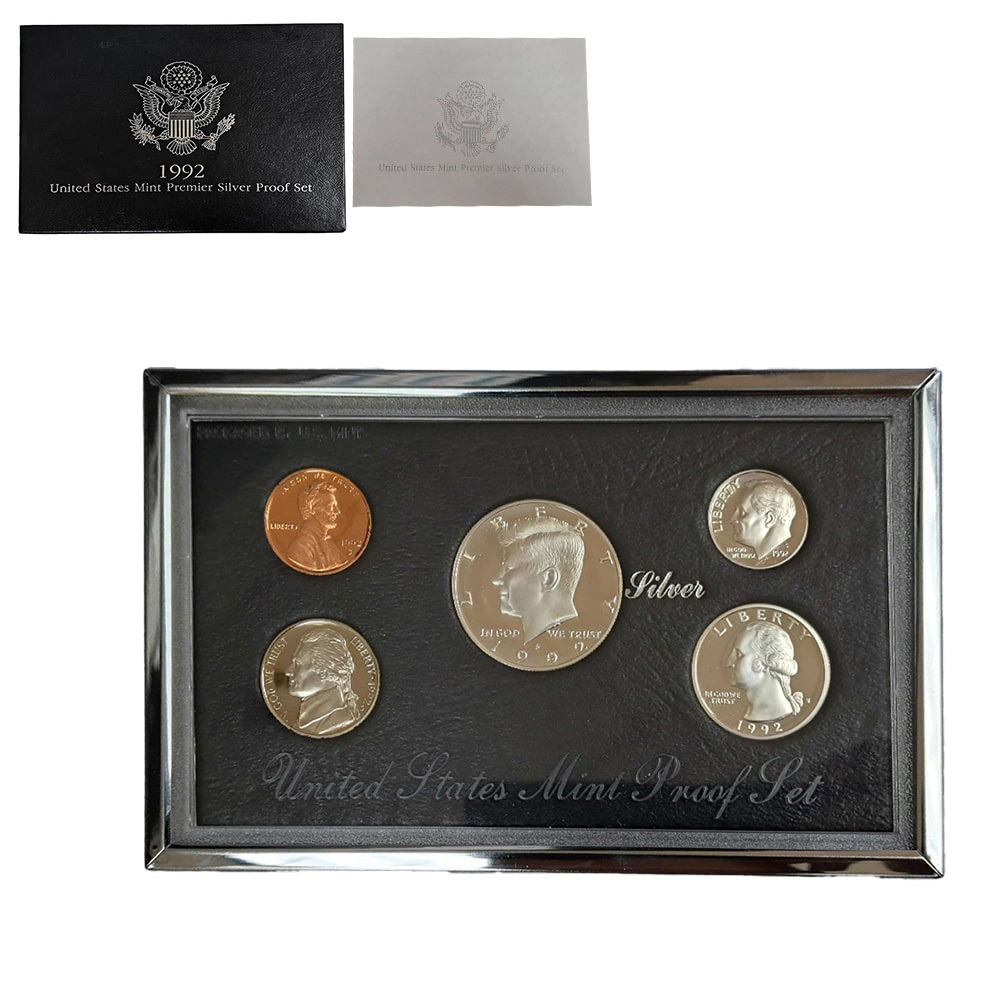 (プルーフ) アメリカ合衆国　シルバープレミアプルーフセット　1992 S 1992_s_us_mint_premier_proof_s