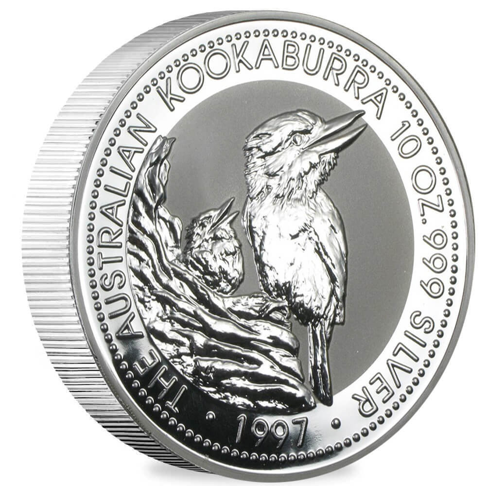 1997 10 oz Silver Australian Kookaburra Perth Mint BU
