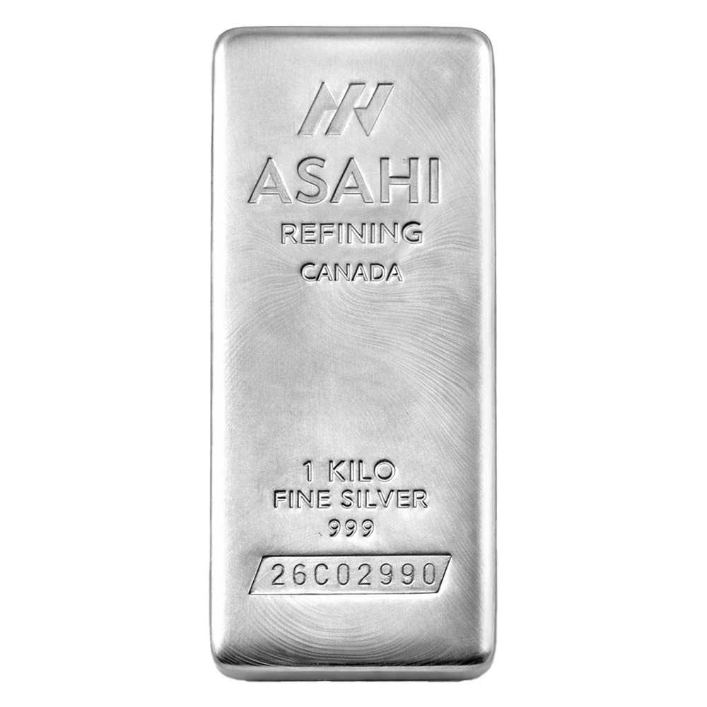 1 Kilo Asahi Silver Bar .999 Fine (Asahi Refinery)
