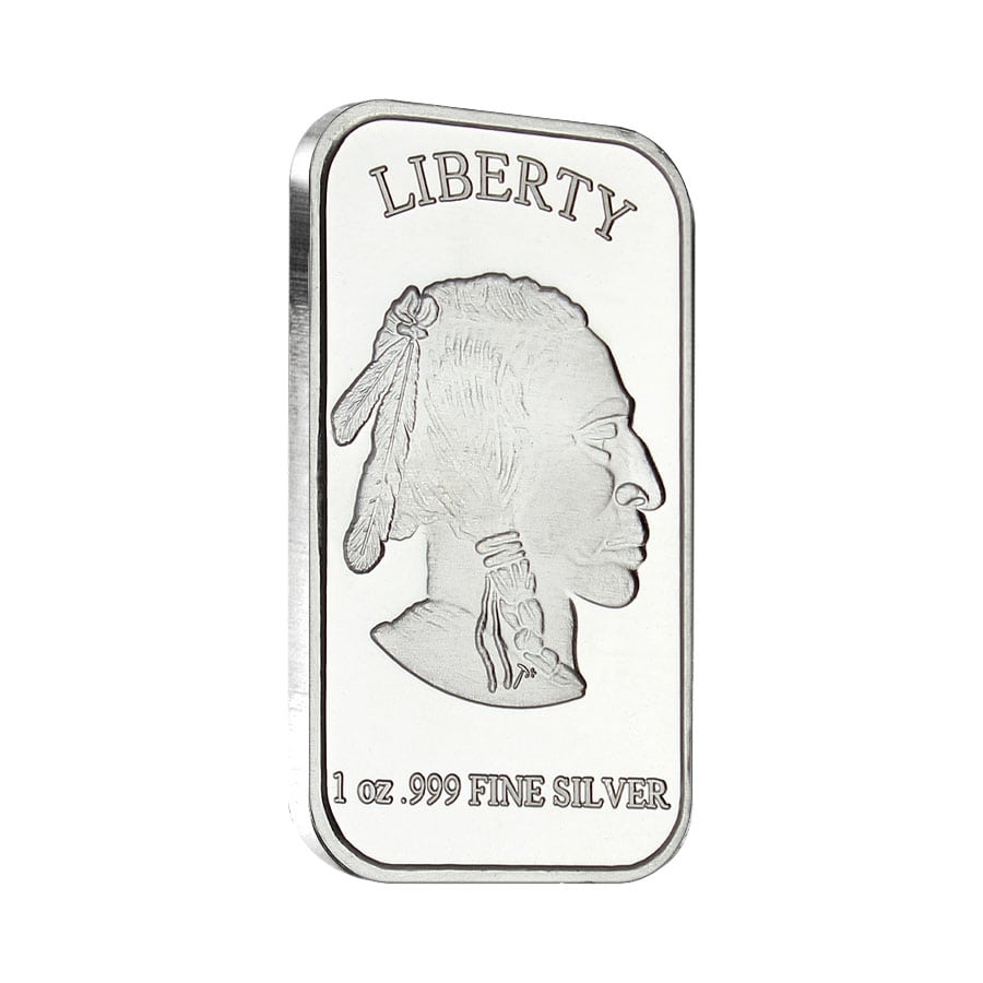 1 oz Buffalo Silver Bar .999 Silver (Sealed)