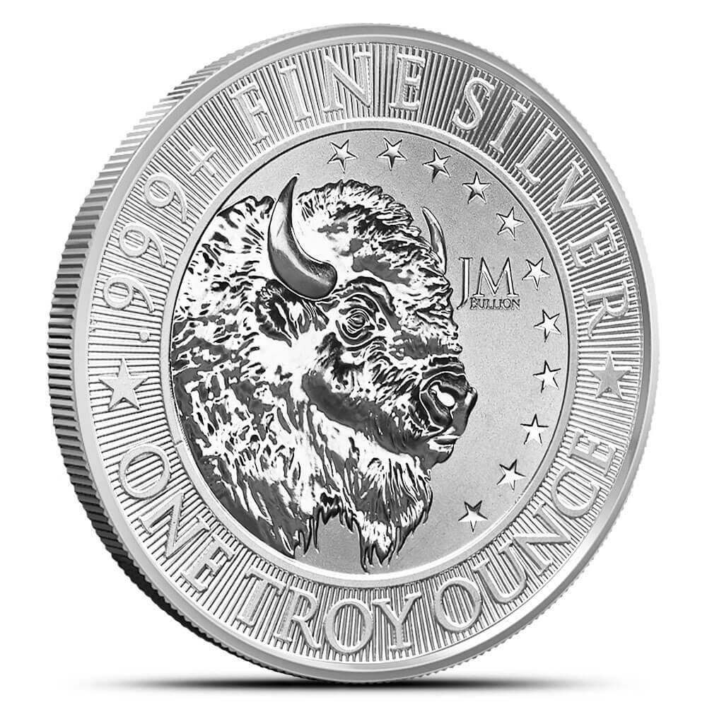 1 oz JM Bullion Buffalo Silver Round .999 Fine
