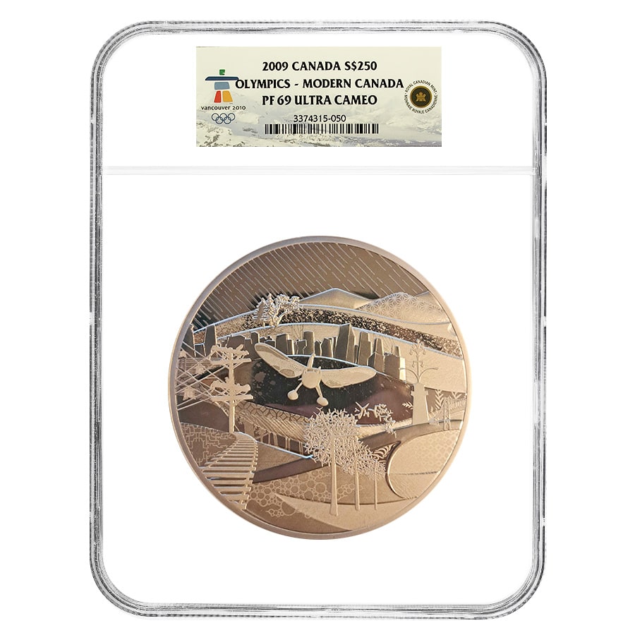 2009 Canada 1 Kilo Silver Olympics Modern Canada NGC PF 69 UCAM