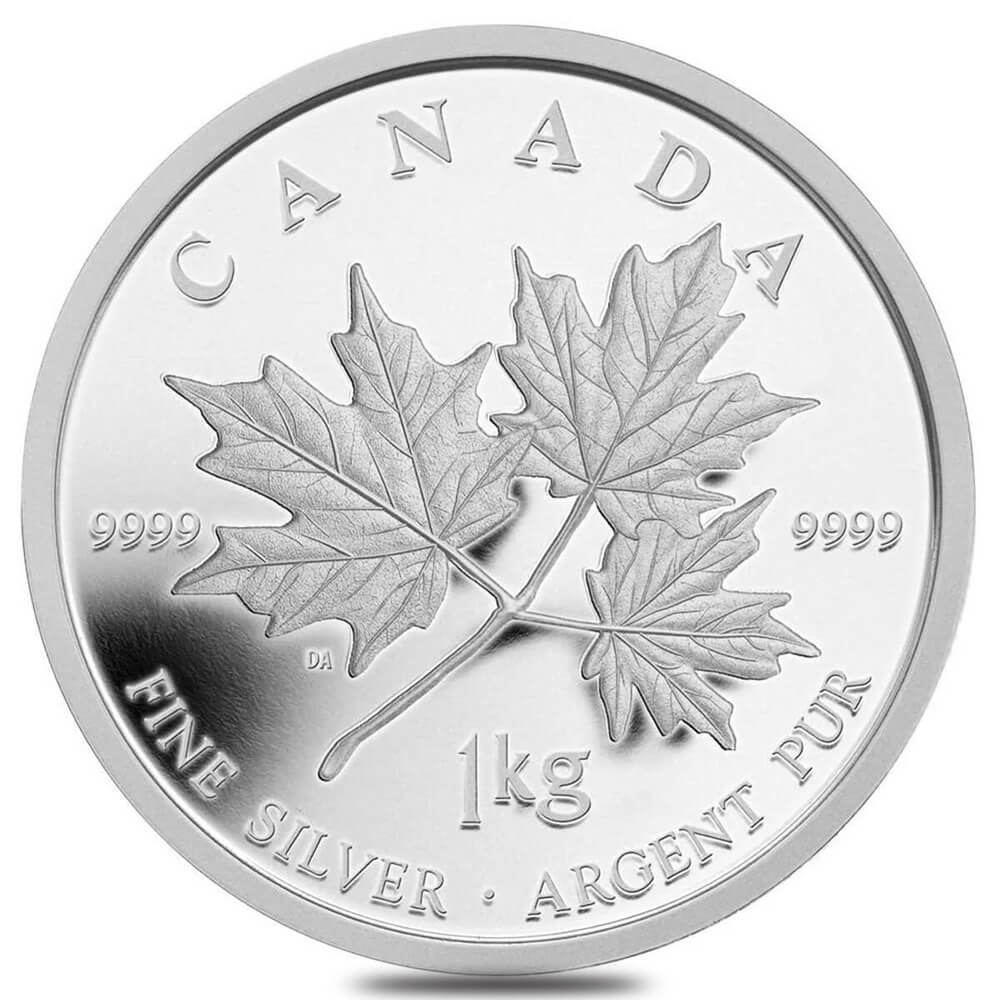 2011 1 Kilo Canadian Proof Silver Maple Leaf $250 Coin