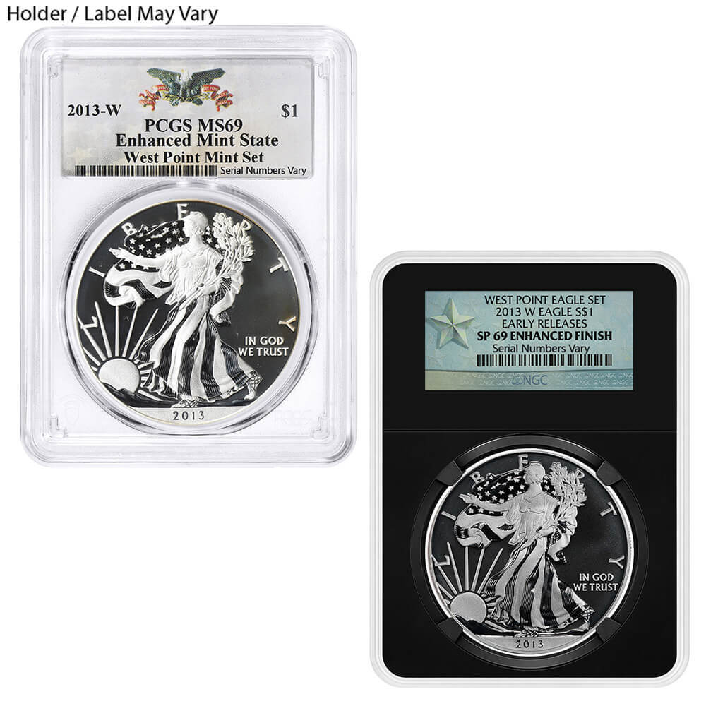 2013-W 1 oz Enhanced Silver American Eagle NGC/PCGS MS/SP 69