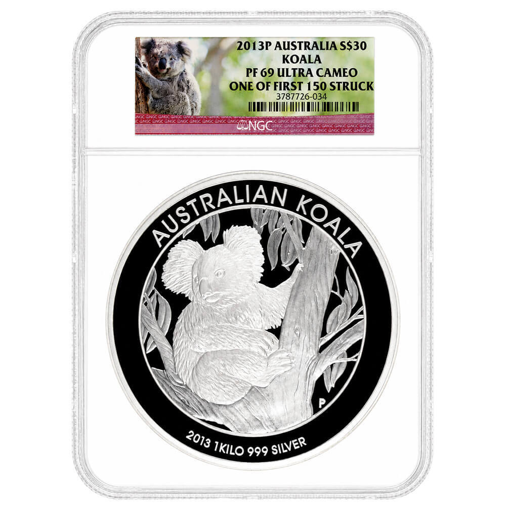 2013 1 Kilo Silver Australian Koala Perth Mint NGC PF 69