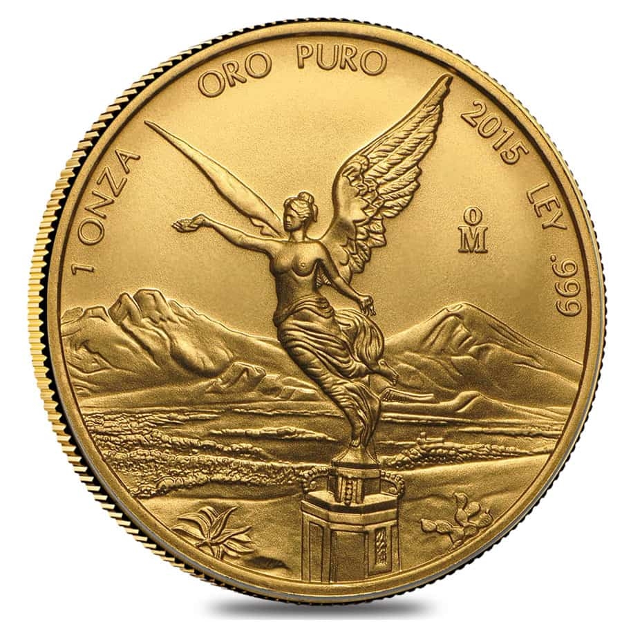 2015 1 oz Mexican Gold Libertad Coin .999 Fine BU