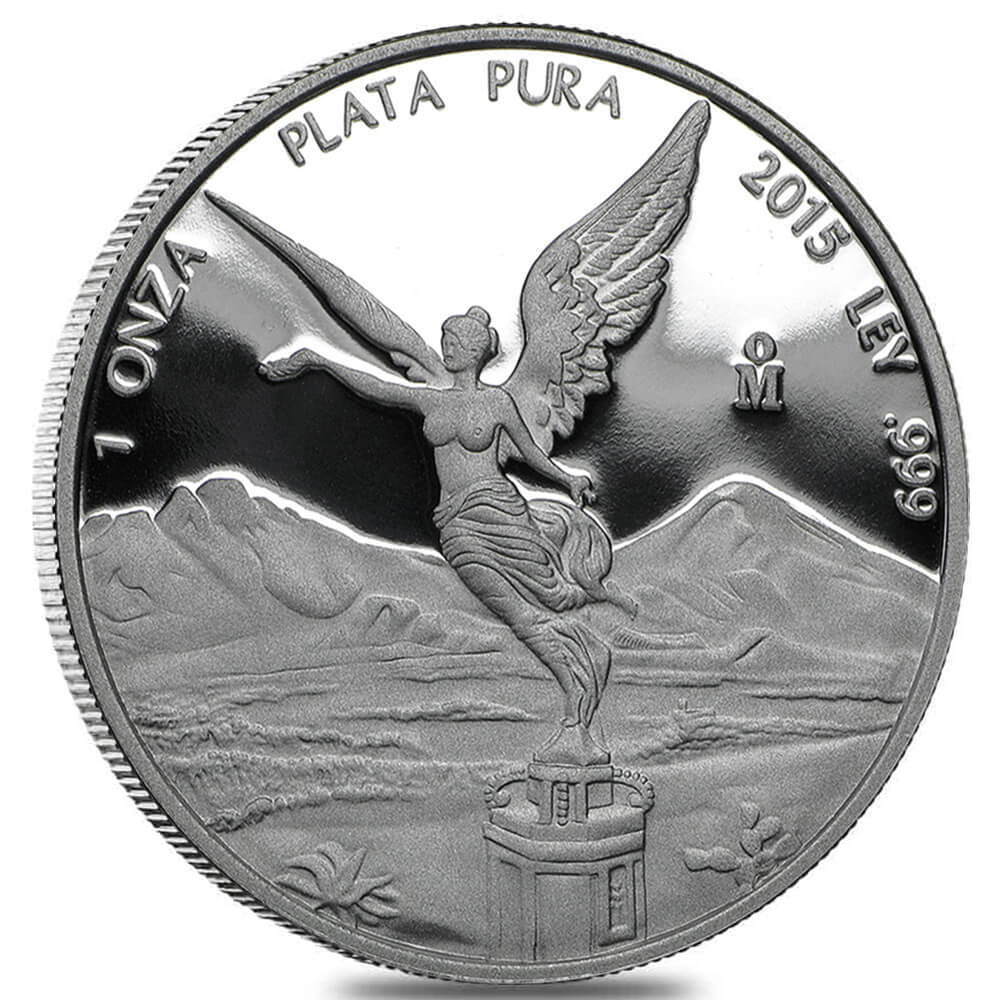 2015 1 oz Proof Mexican Silver Libertad Coin .999 Fine