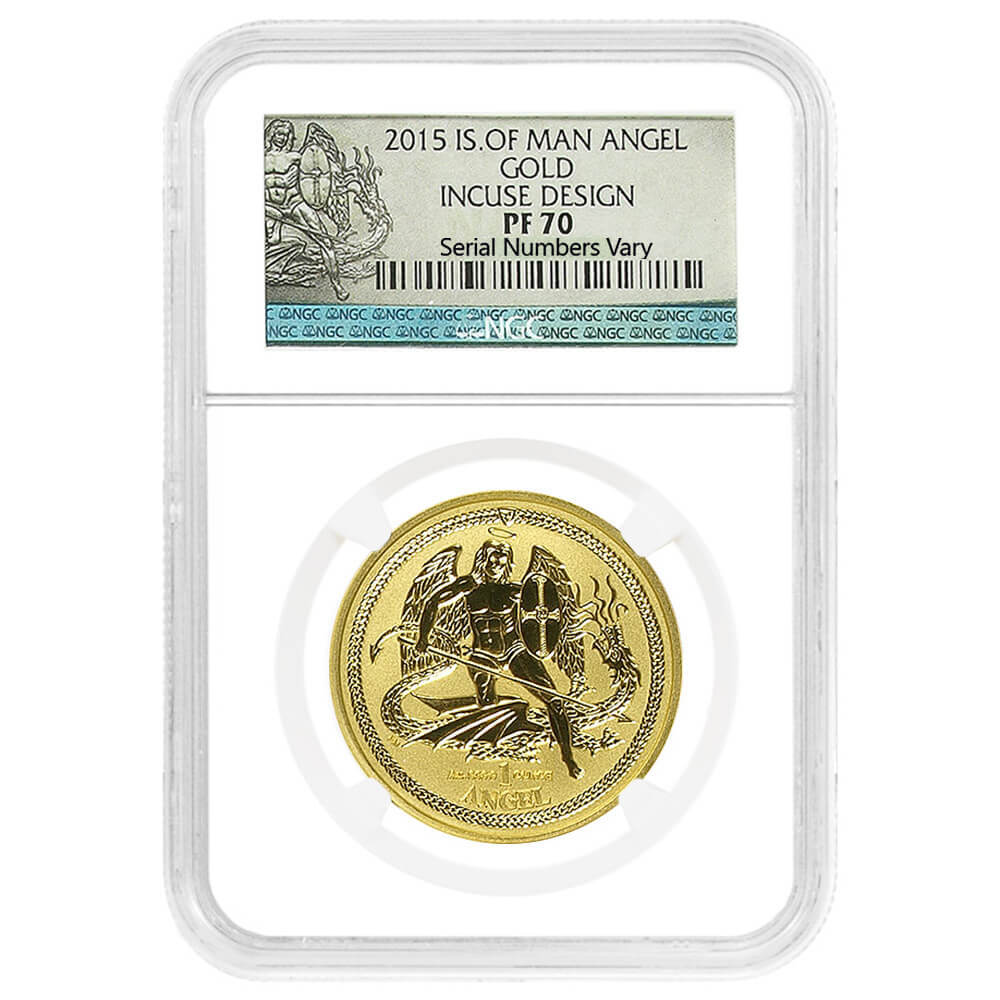 2015 Isle of Man 1 oz Proof Angel Gold Coin NGC PF 70 UCAM